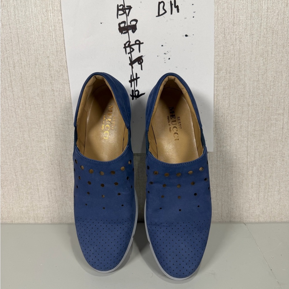 Sesto Meucci‎ Bells Metallic Women's Loafers Size 7M